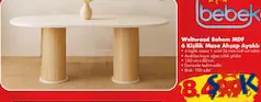 BEBEKONFOR WELTWOOD BOHEM MDF 6 KİŞİLİK MASA AHŞAP AYAKLI fiyat ve kampanya bilgisi